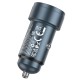 Автомобільний зарядний пристрій Hoco Z57A Glorious Car charger 30W Metal-grey