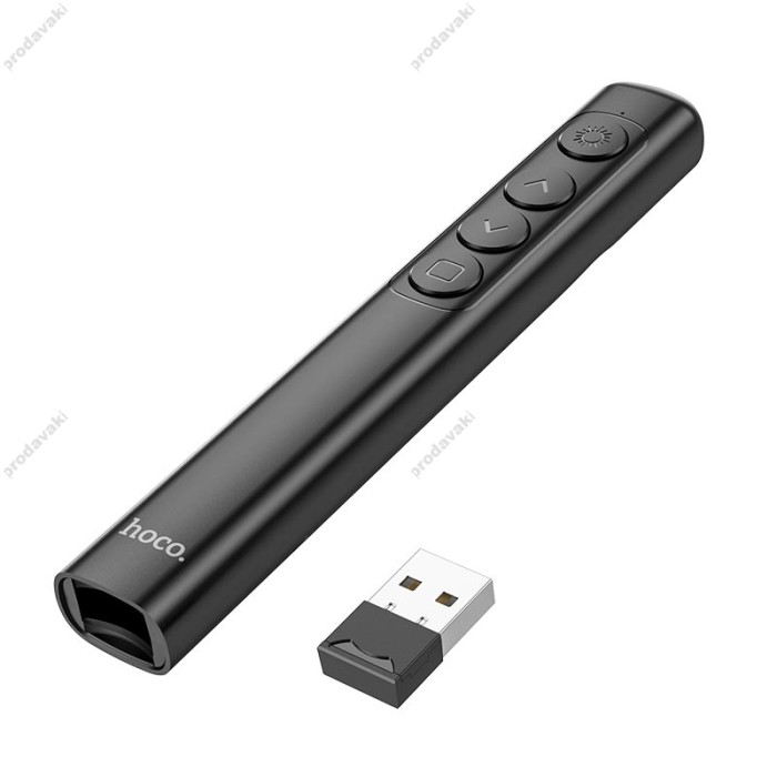 Лазерна указка HOCO GM200 Smart PPT page turning pen Black