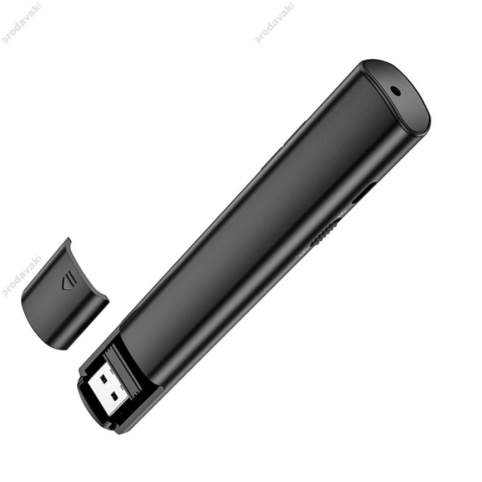 Лазерна указка HOCO GM201 Enjoy PPT page turning pen 2.4G 100m Type-C Black