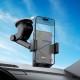 Автомобільний тримач Hoco H49 Precious push-type car holder (center console) Black