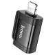 Перехідник HOCO UA31A Lightning male to USB female OTG adapter Black