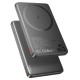 Повербанк портативний акумулятор Power bank Hoco Q26 Joy MagSafe магнітний 20W 5000 mAh Metal Gray