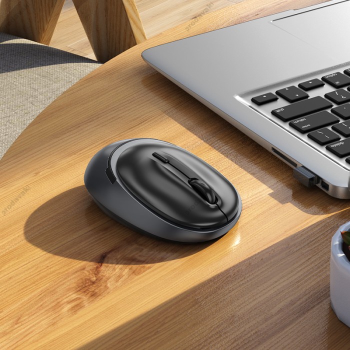 Комп'ютерна Миша Hoco GM34 Mystic six-button dual-mode business wireless mouse BT/2.4G Black