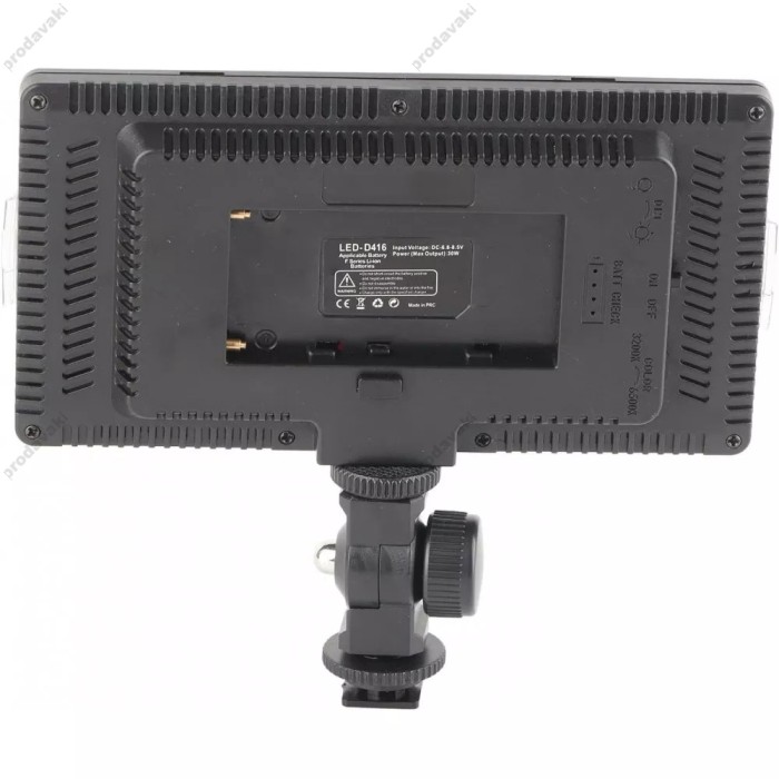 Накамерне відеосвітло LED CH D416 3200k-6500k 17.5x9.3x1cm + Battery 2200mAh