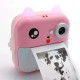 Дитячий фотоапарат моментального друку Children's Digital Print Camera Q5 Pink
