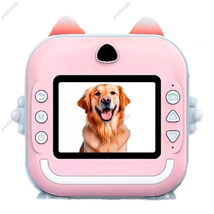 Дитячий фотоапарат моментального друку Children's Digital Print Camera Q5 Pink