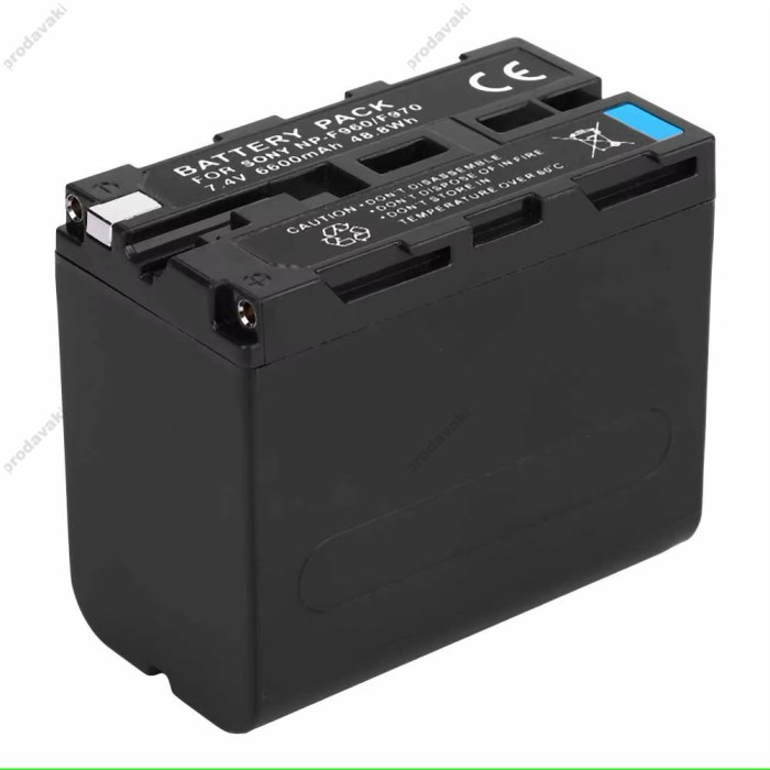 Акумулятор для відеосвітла F960 / F970 7.4V 6600 mAh 47.52 WH (посилений) 2шт