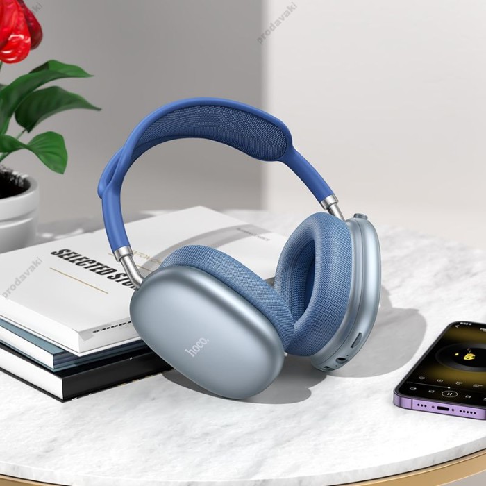 Бездротові Bluetooth навушники Hoco W55 Pleasing BT 5.4 Sky blue
