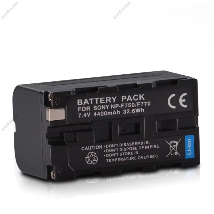 Акумулятор для відеосвітла F750/F770 7.4V 4400 mah 32.6Wh (посилений) 2шт