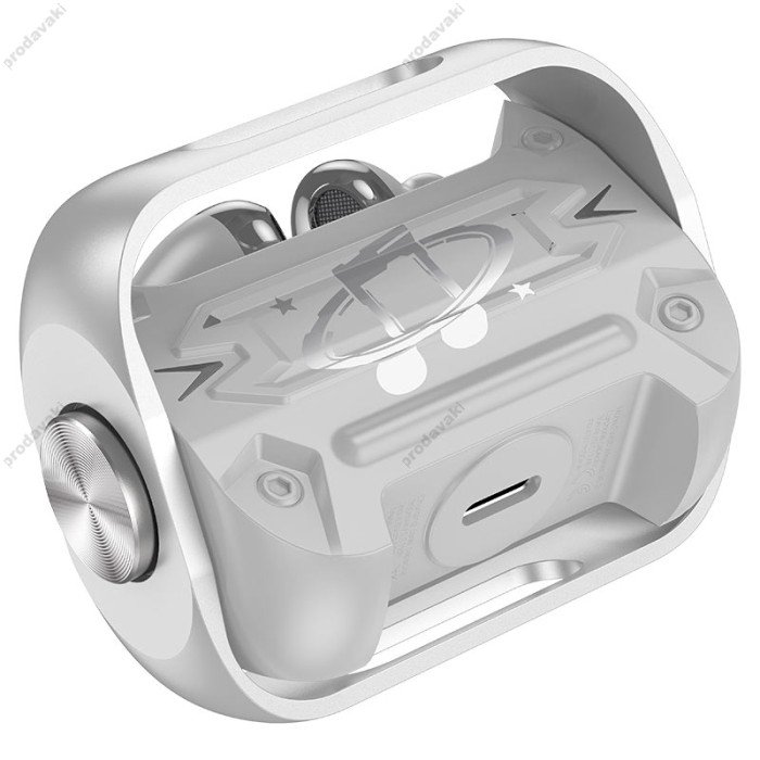 Бездротові Bluetooth навушники Hoco EW55 Trendy rue wireless stereo headset BT 5.3 Silver