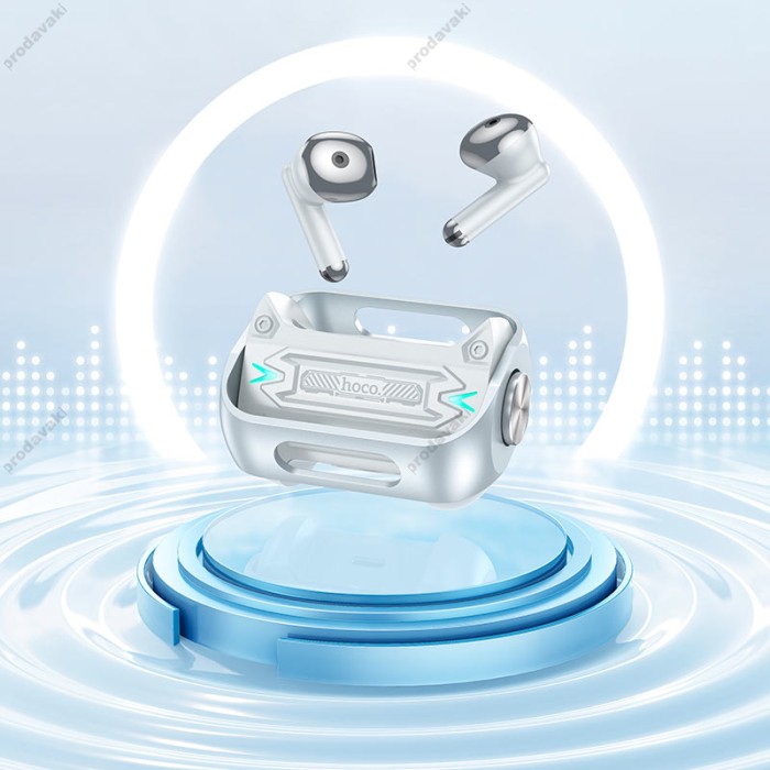 Бездротові Bluetooth навушники Hoco EW55 Trendy rue wireless stereo headset BT 5.3 Silver