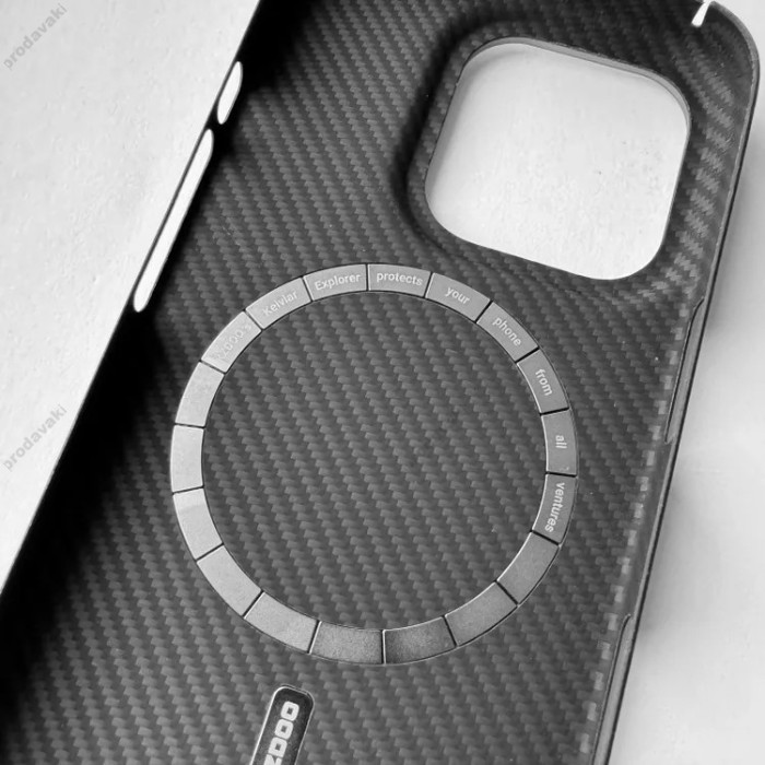Чохол K-DOO Kevlar Explorer case with MagSafe для iPhone 16 Pro Max Titanium Gray