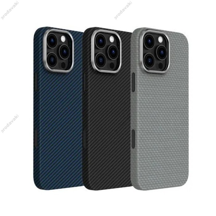 Чохол K-DOO Kevlar Explorer case with MagSafe для iPhone 16 Pro Max Titanium Gray