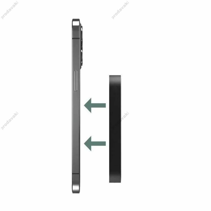 Повербанк портативний акумулятор Power bank Momax Q.Mag X1 MagSafe магнітний 10000 mAh Black