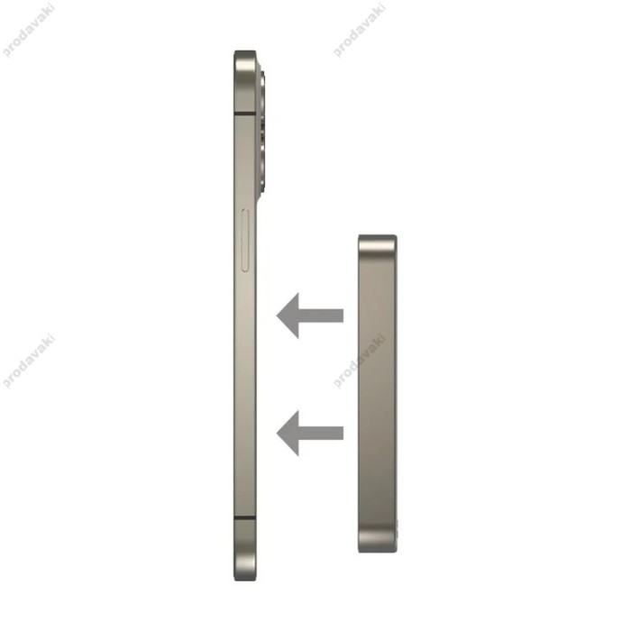 Повербанк портативний акумулятор Power bank Momax Q.Mag X1 MagSafe магнітний 10000 mAh Titanium