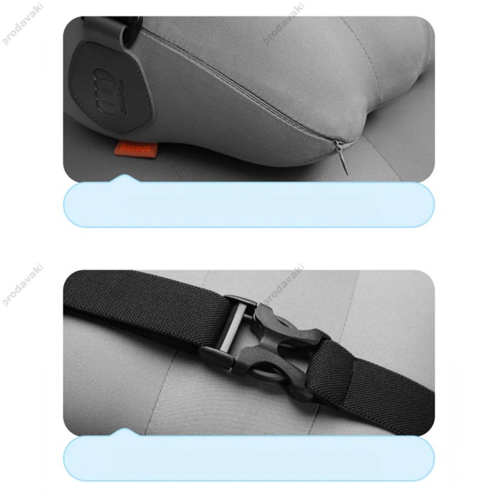 Подушка Baseus ComfortRide Series Car Headrest Pillow Grey (CNTZ000013)