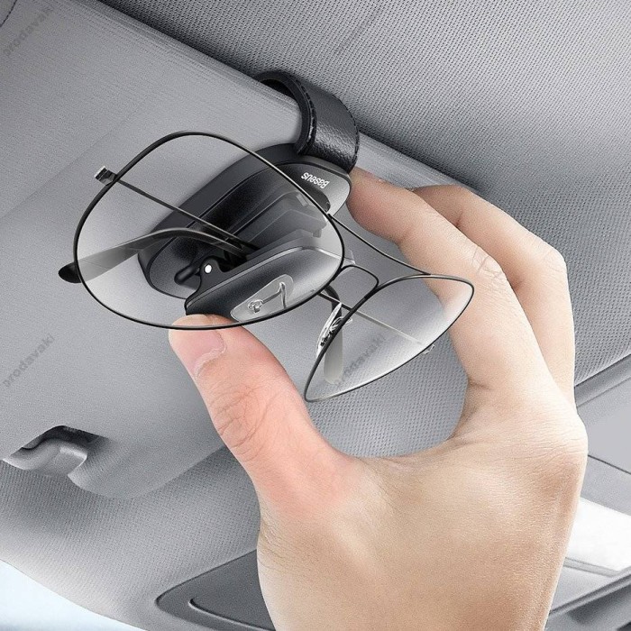 Кріплення для окулярів Baseus Platinum Vehicle Eyewear clip (Pasete Type) Black (ACYJN-A01)