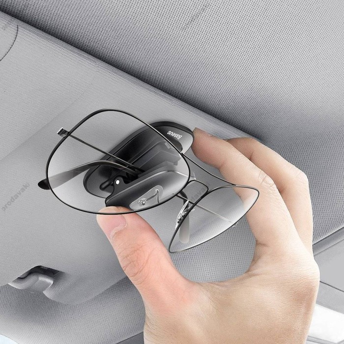 Кріплення для окулярів Baseus Platinum Vehicle Eyewear clip (Pasete Type) Black (ACYJN-A01)