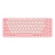 Клавіатура Baseus K01A Wireless Tri-Mode Keyboard 2.4G / BT1 + BT2 2xAAA Battery Pink (B00955503413-00)