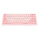 Клавіатура Baseus K01A Wireless Tri-Mode Keyboard 2.4G / BT1 + BT2 2xAAA Battery Pink (B00955503413-00)