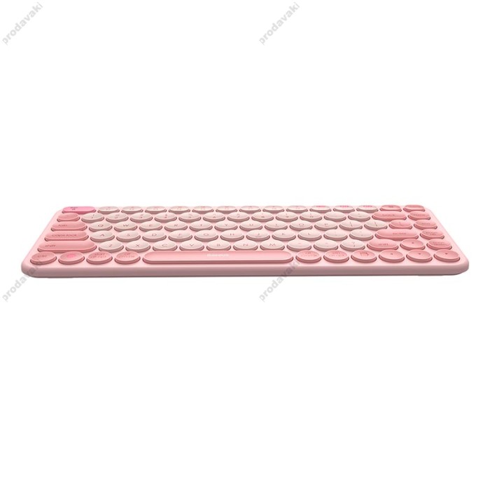 Клавіатура Baseus K01A Wireless Tri-Mode Keyboard 2.4G / BT1 + BT2 2xAAA Battery Pink (B00955503413-00)