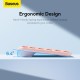 Клавіатура Baseus K01A Wireless Tri-Mode Keyboard 2.4G / BT1 + BT2 2xAAA Battery Pink (B00955503413-00)