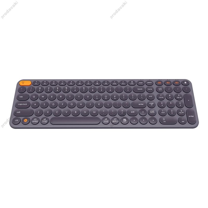 Клавіатура Baseus K01B Wireless Tri-Mode Keyboard 2.4G / BT1 + BT2 2xAAA Battery Grey (B00955504833-00)