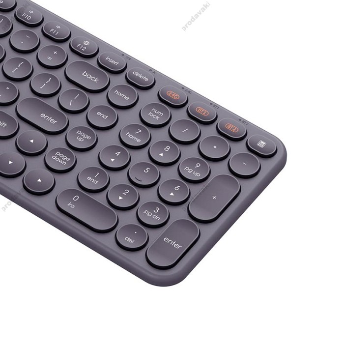 Клавіатура Baseus K01B Wireless Tri-Mode Keyboard 2.4G / BT1 + BT2 2xAAA Battery Grey (B00955504833-00)