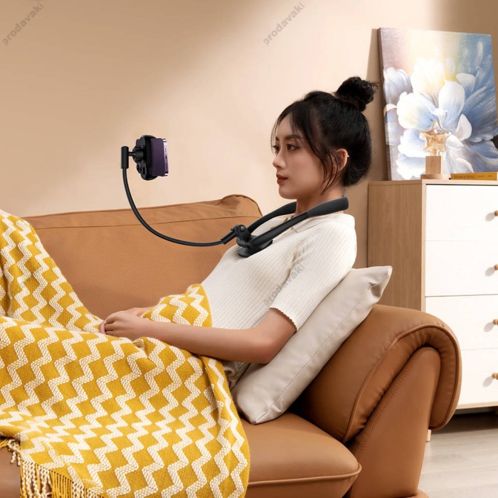 Тримач Baseus ComfortJoy Series Neck Phone Holder Black (LUGB000001) 