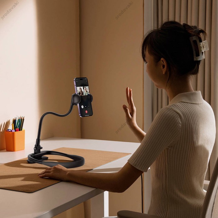 Тримач Baseus ComfortJoy Series Neck Phone Holder Black (LUGB000001) 