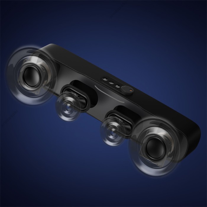 Портативна колонка Bluetooth BASEUS Aequr DS10 Mini Soundbar (battery) 20W Black (A20054402111-01) 