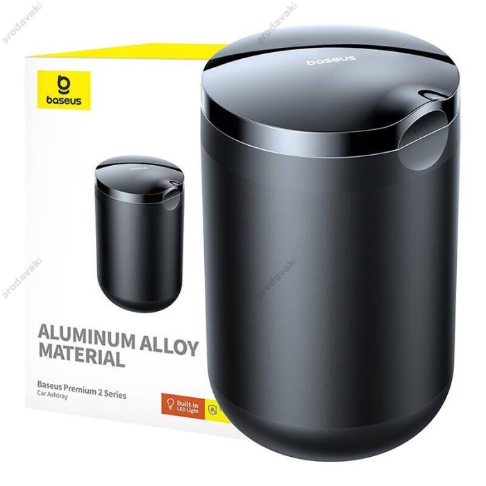 Автомобільна попільничка Baseus Premium 2 Series Car Ashtray Black (C20464700111-00)