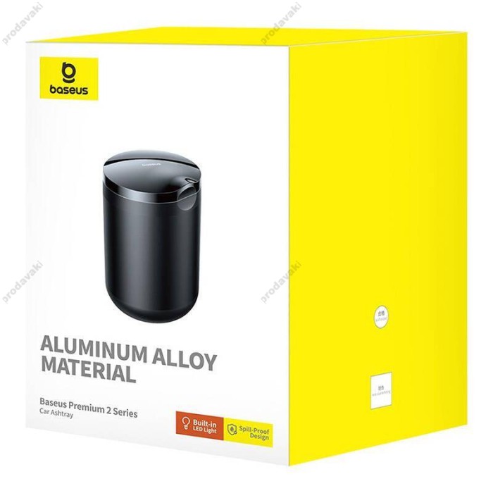 Автомобільна попільничка Baseus Premium 2 Series Car Ashtray Black (C20464700111-00)