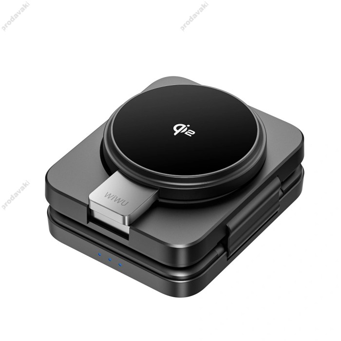 Бездротова зарядка WiWU Wi-W028 3 in 1 Magnetic Wireless Charging Stand with Led Indicator and Fast Charging