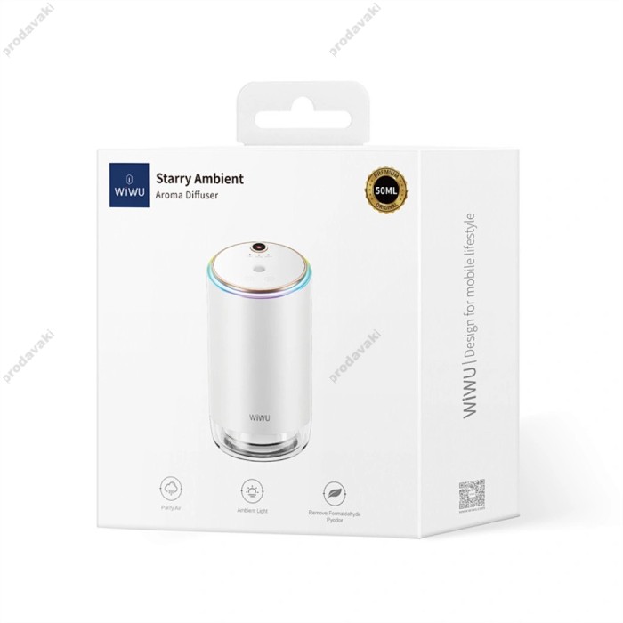 Ароматизатор у машину смарт-ароматизатор WIWU Wi-AR003 Forest Scent Starry Ambient Aroma Diffuser White
