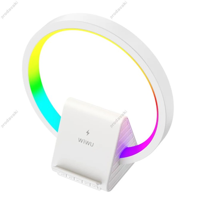 Бездротова зарядка / Колонка WiWU Wi-W021 2 in 1 Wireless charger speaker
