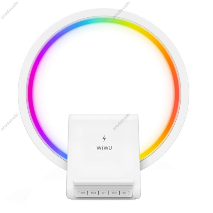 Бездротова зарядка / Колонка WiWU Wi-W021 2 in 1 Wireless charger speaker