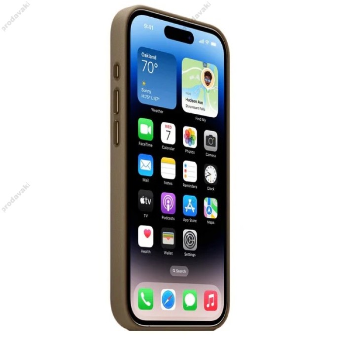Чохол для iPhone 16 Pro Max Leather with MagSafe Dark Gray