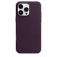 Чохол для iPhone 16 Leather with MagSafe Dark Cherry