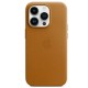 Чохол для iPhone 16 Pro Leather with MagSafe Golden Brown