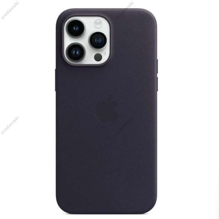 Чохол для iPhone 16 Pro Leather with MagSafe Midnight Blue