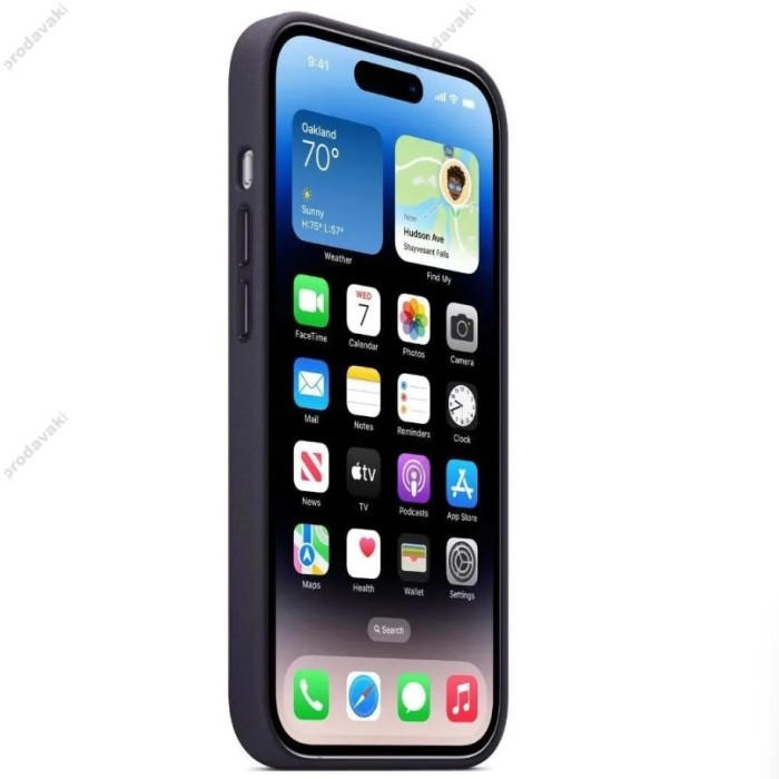 Чохол для iPhone 16 Pro Leather with MagSafe Midnight Blue