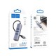 USB-Хаб Hoco HB34 Easy link Gigabit Ethernet adapter 4в1 Type-C to 3xUSB 3.0+RJ45 Metal Grey