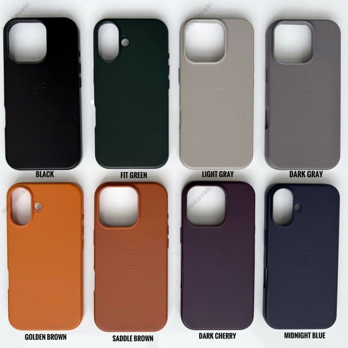 Чохол для iPhone 16 Pro Max Leather with MagSafe black