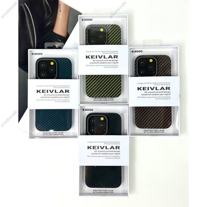 Чохол K-Doo kevlar для iPhone 15 Pro Max Brown/Black