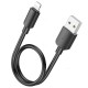 Кабель HOCO X96 Hyper charging data cable USB iP Lightning (L=0.25M) Black