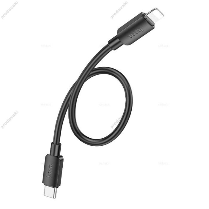 PD Кабель HOCO X96 Hyper charging data cable Type-C iP Lightning (L=0.25M) Black
