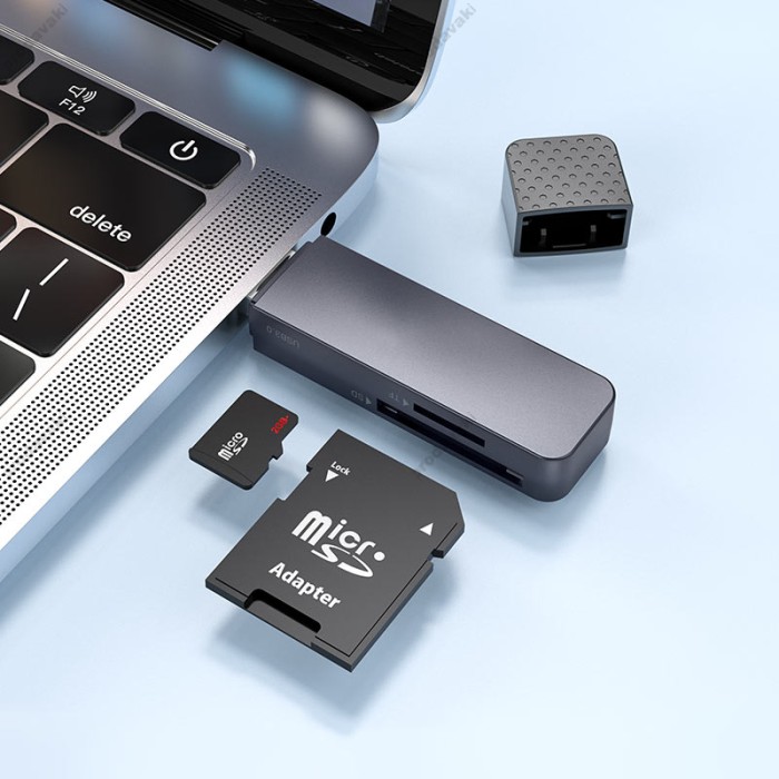 Кардрідер HOCO HB45 Spirit 2в1 SD/TF USB 2.0 card reader Grey