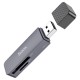 Кардрідер HOCO HB45 Spirit 2в1 SD/TF USB 2.0 card reader Grey