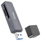 Кардрідер HOCO HB45 Spirit 2в1 SD/TF USB 2.0 card reader Grey